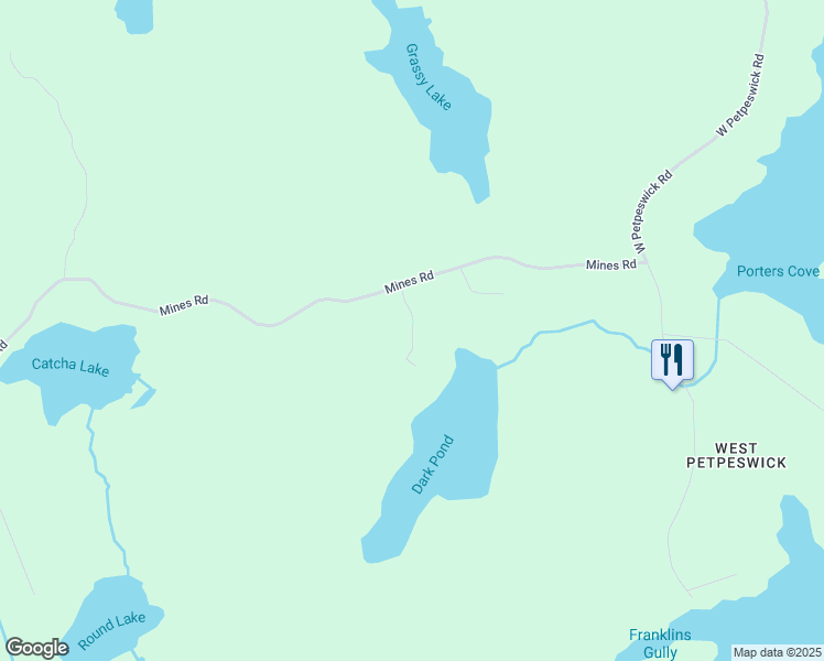 map of restaurants, bars, coffee shops, grocery stores, and more near 7 Dark Pond Lane in West Petpeswick