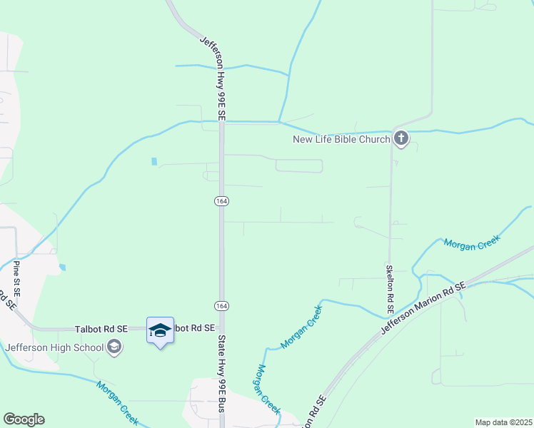 map of restaurants, bars, coffee shops, grocery stores, and more near 2615 Adams Lane Southeast in Jefferson