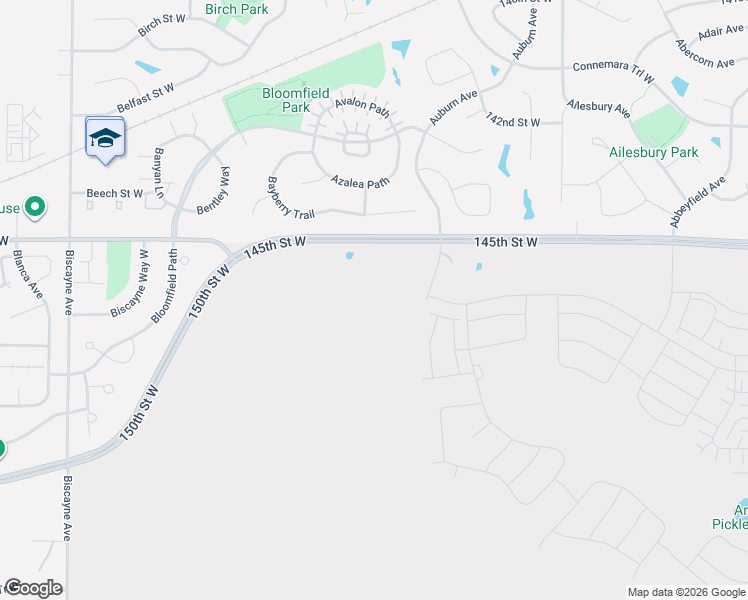 map of restaurants, bars, coffee shops, grocery stores, and more near 1860-2072 145th Street West in Rosemount