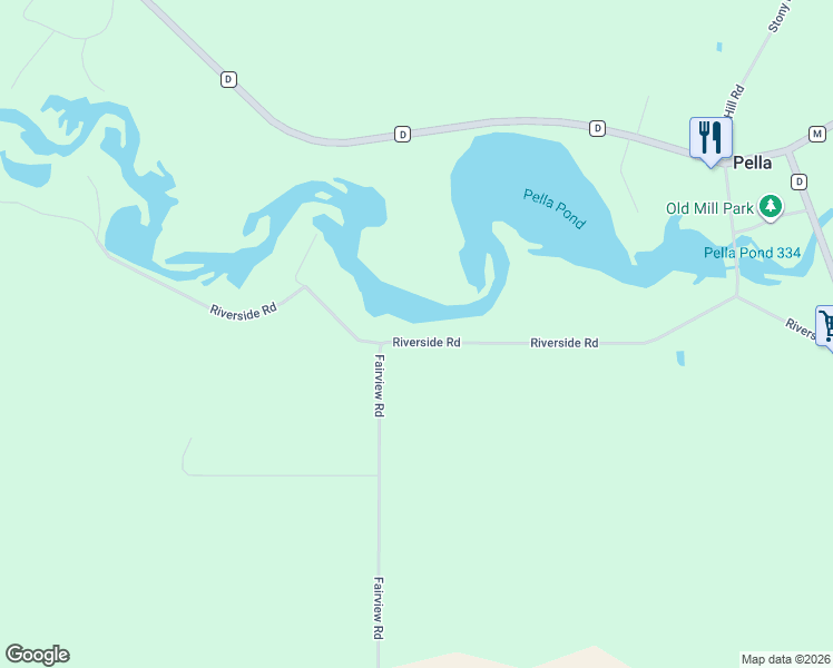 map of restaurants, bars, coffee shops, grocery stores, and more near W11278 Riverside Road in Marion