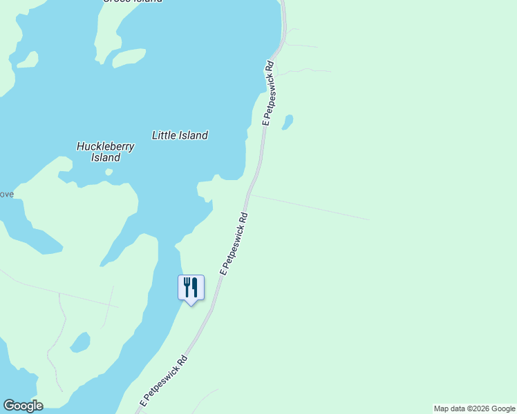 map of restaurants, bars, coffee shops, grocery stores, and more near 2 East Petpeswick Road in Musquodoboit Harbour