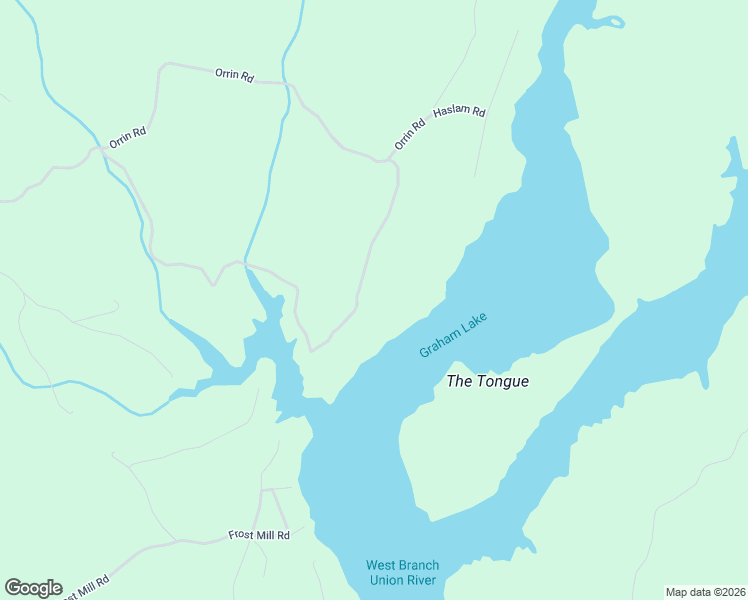 map of restaurants, bars, coffee shops, grocery stores, and more near 215 West Branch Road in Mariaville