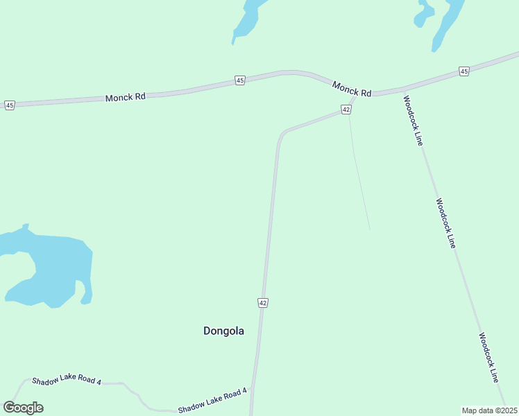 map of restaurants, bars, coffee shops, grocery stores, and more near 1057 Baseline Road in Kawartha Lakes