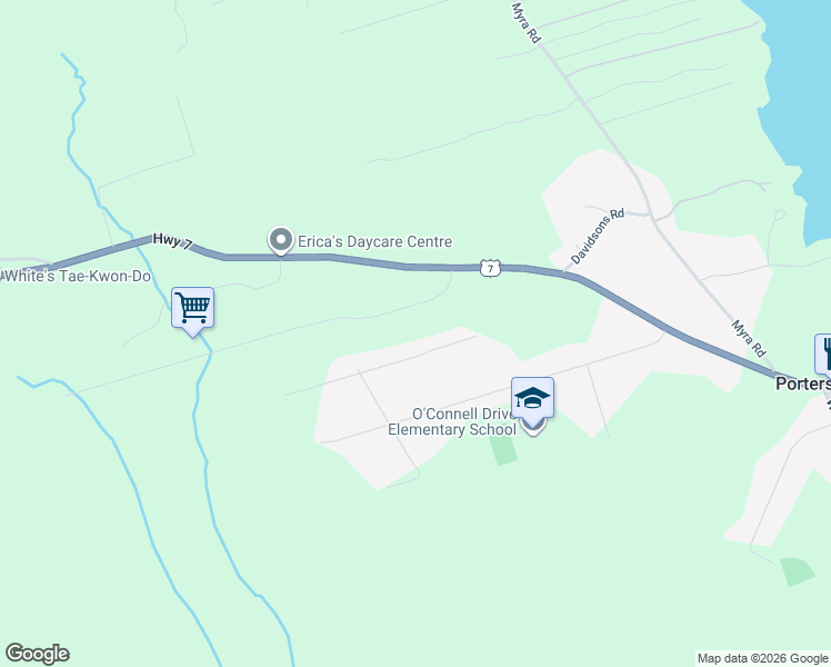 map of restaurants, bars, coffee shops, grocery stores, and more near 66 Bali Terrace in Porters Lake