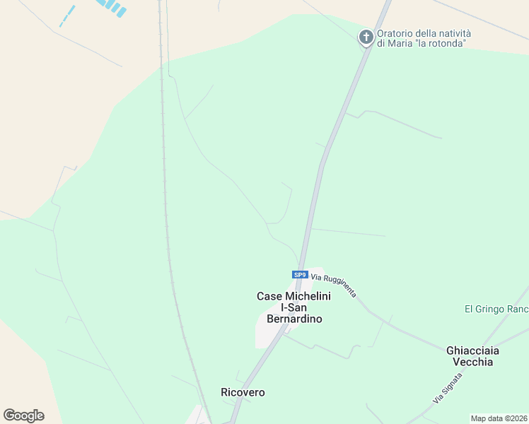 map of restaurants, bars, coffee shops, grocery stores, and more near 290 Via Fornace in Crevalcore