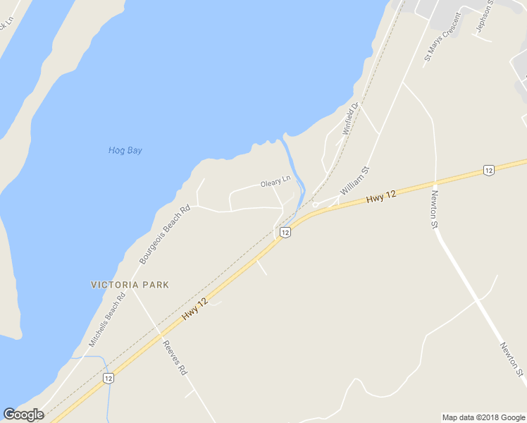 map of restaurants, bars, coffee shops, grocery stores, and more near 11 Bourgeois Beach Road in Port McNicoll