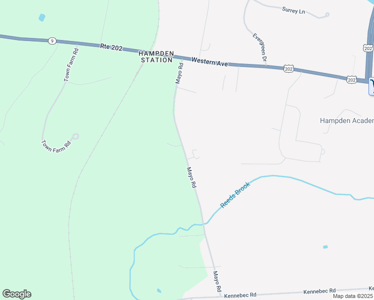 map of restaurants, bars, coffee shops, grocery stores, and more near 134 Mayo Rd in Hampden