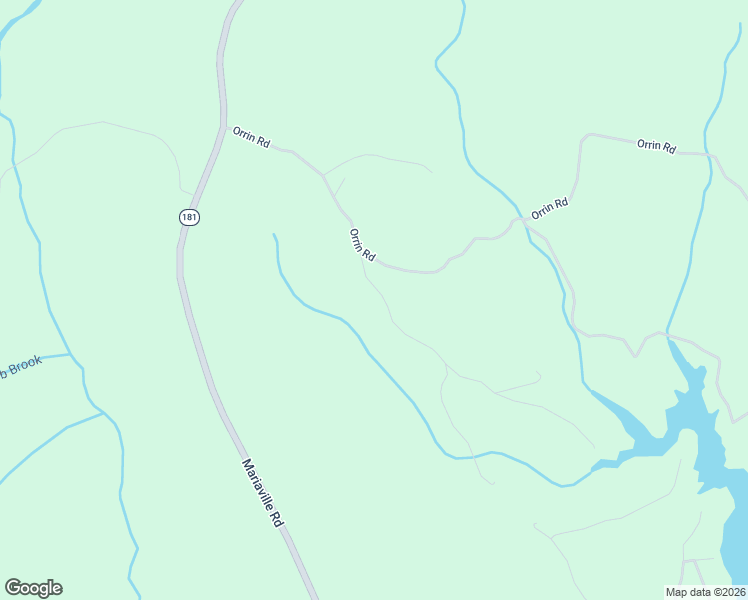 map of restaurants, bars, coffee shops, grocery stores, and more near West Branch Road in Mariaville