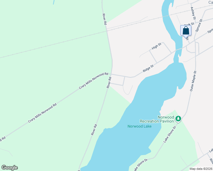 map of restaurants, bars, coffee shops, grocery stores, and more near 1199 River Rd in Norwood