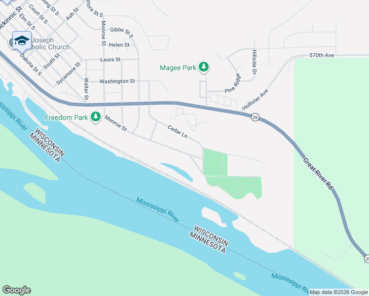 map of restaurants, bars, coffee shops, grocery stores, and more near 1093 Monroe Street in Prescott