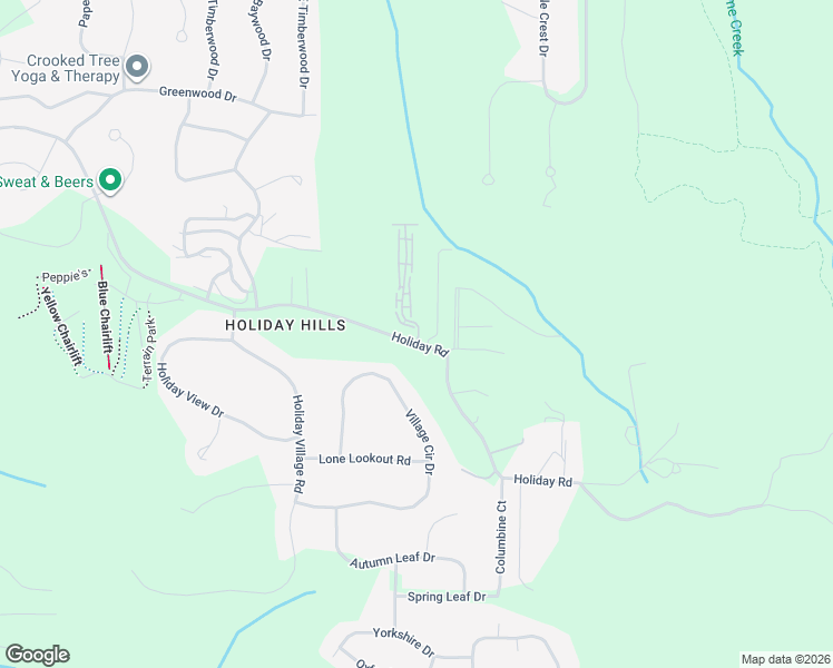 map of restaurants, bars, coffee shops, grocery stores, and more near 3491 Holiday Road in Traverse City