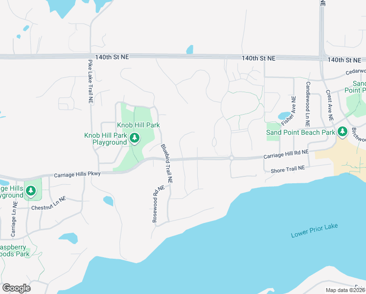 map of restaurants, bars, coffee shops, grocery stores, and more near 14379 Dove Court Northeast in Prior Lake