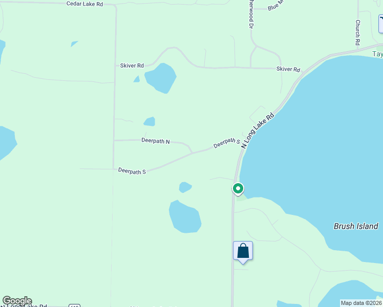 map of restaurants, bars, coffee shops, grocery stores, and more near 10182 Deerpath South in Traverse City