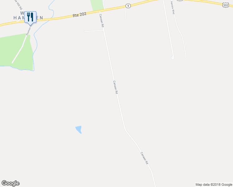 map of restaurants, bars, coffee shops, grocery stores, and more near 121 Canaan Road in Hampden