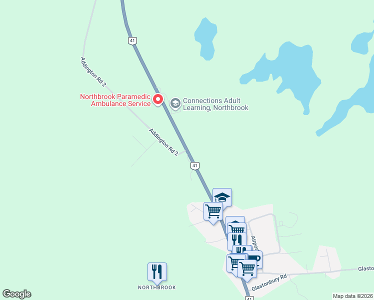 map of restaurants, bars, coffee shops, grocery stores, and more near 0 Addington Road 2 in Addington Highlands
