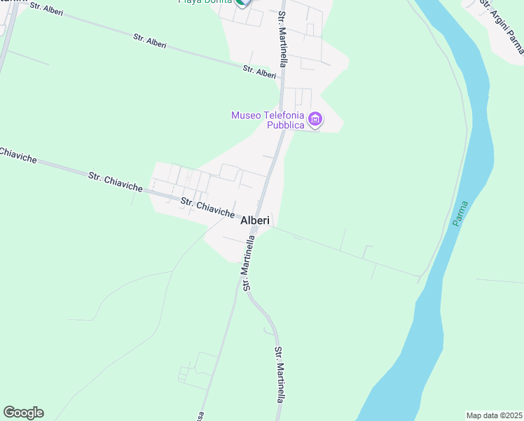 map of restaurants, bars, coffee shops, grocery stores, and more near 190 Strada Martinella in Alberi