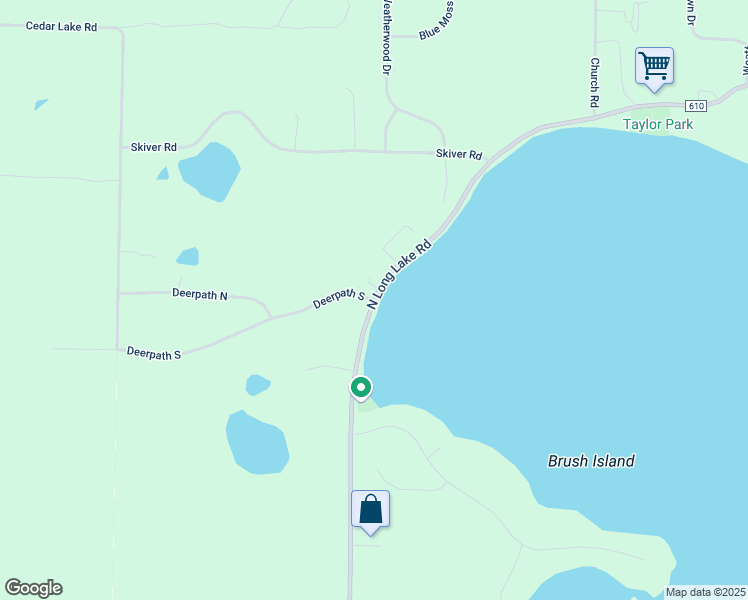 map of restaurants, bars, coffee shops, grocery stores, and more near 10000 Deerpath South in Traverse City