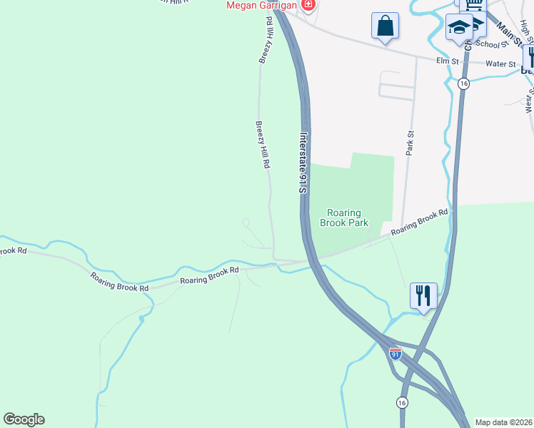 map of restaurants, bars, coffee shops, grocery stores, and more near 624 Breezy Hill Road in Barton