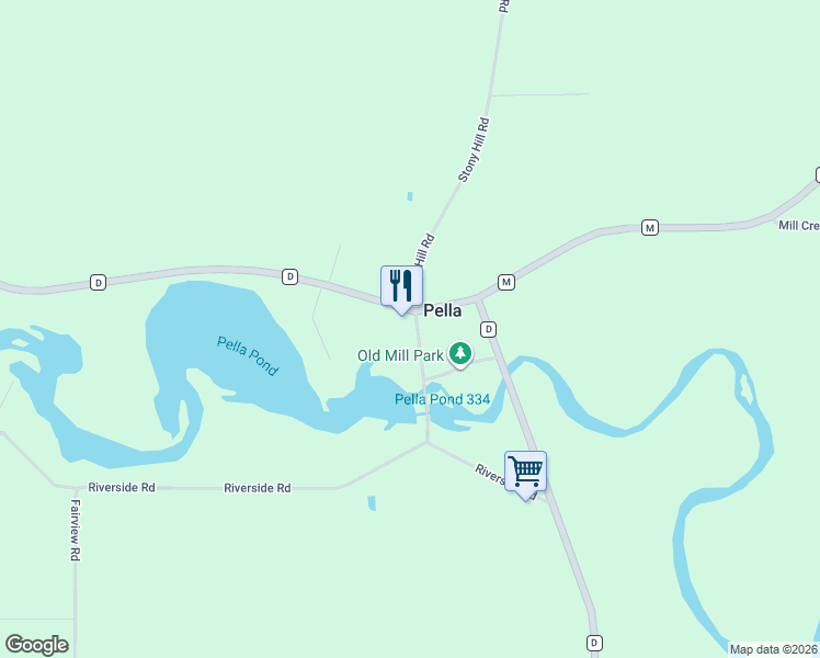 map of restaurants, bars, coffee shops, grocery stores, and more near N4215 Stony Hill Road in Marion
