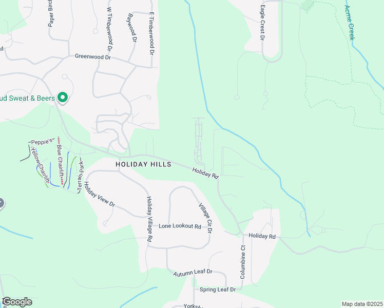 map of restaurants, bars, coffee shops, grocery stores, and more near 3807 Vale Drive in Traverse City