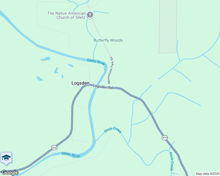 map of restaurants, bars, coffee shops, grocery stores, and more near 7372 Logsden Road in Lincoln County