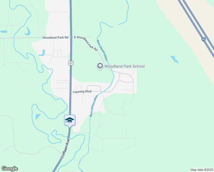 map of restaurants, bars, coffee shops, grocery stores, and more near 1005 Fleming Boulevard in Sheridan