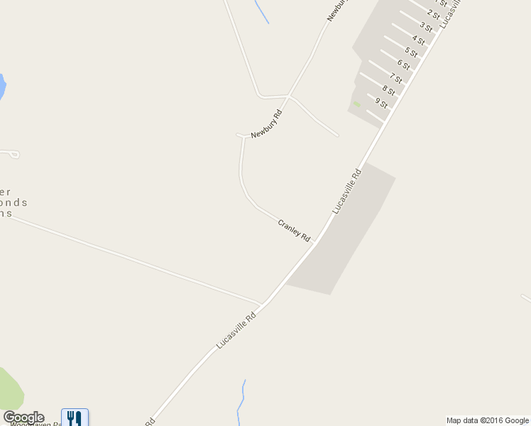 map of restaurants, bars, coffee shops, grocery stores, and more near Cranley Road in Upper Hammonds Plains