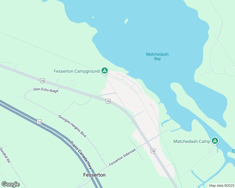 map of restaurants, bars, coffee shops, grocery stores, and more near 1733 Heron Drive in Waubaushene