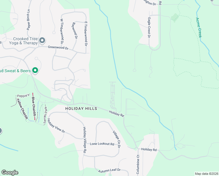 map of restaurants, bars, coffee shops, grocery stores, and more near 3800-3898 Vale Drive in Traverse City