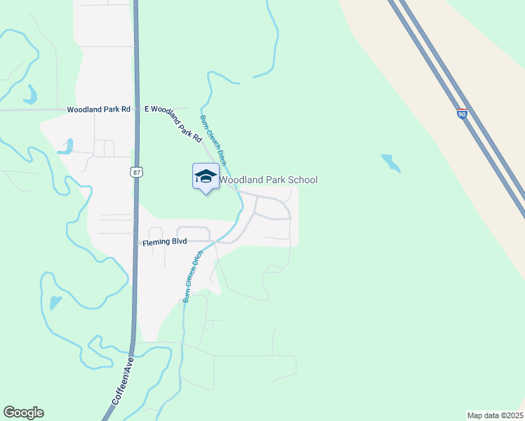 map of restaurants, bars, coffee shops, grocery stores, and more near 1227 Woodwind Dr in Sheridan