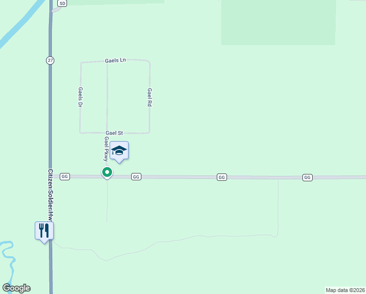 map of restaurants, bars, coffee shops, grocery stores, and more near E19580 County Highway GG in Augusta