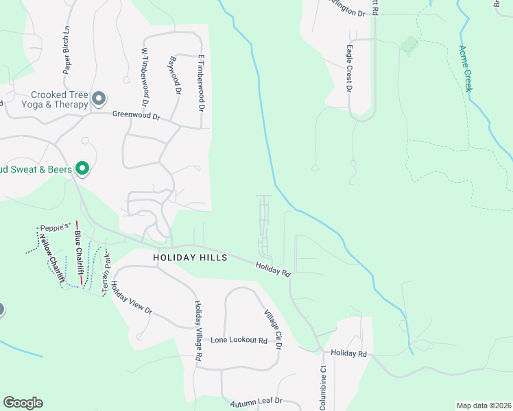 map of restaurants, bars, coffee shops, grocery stores, and more near 3800-3898 Vale Drive in Traverse City