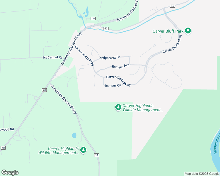 map of restaurants, bars, coffee shops, grocery stores, and more near 643 Ramsey Circle in Carver