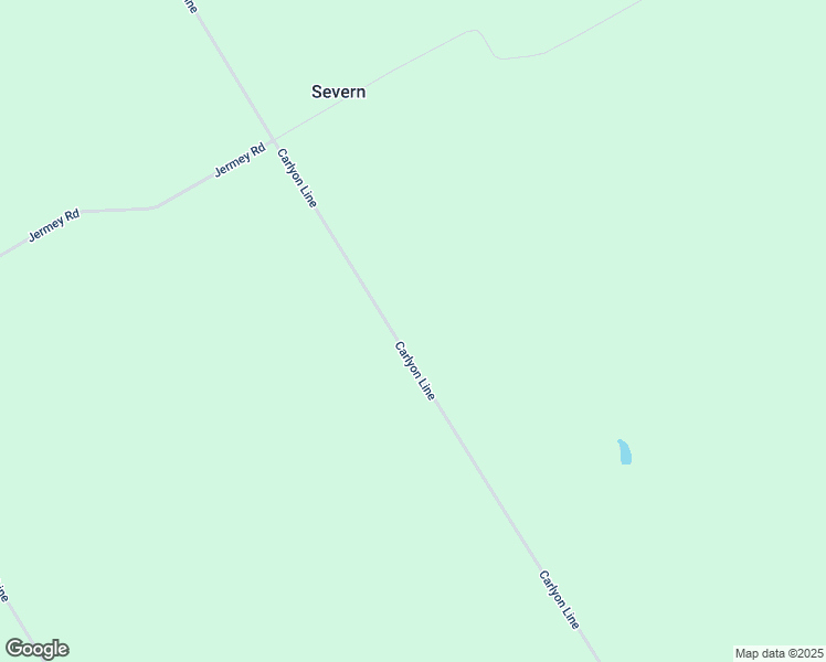 map of restaurants, bars, coffee shops, grocery stores, and more near 1597 Carlyon Line in Orillia