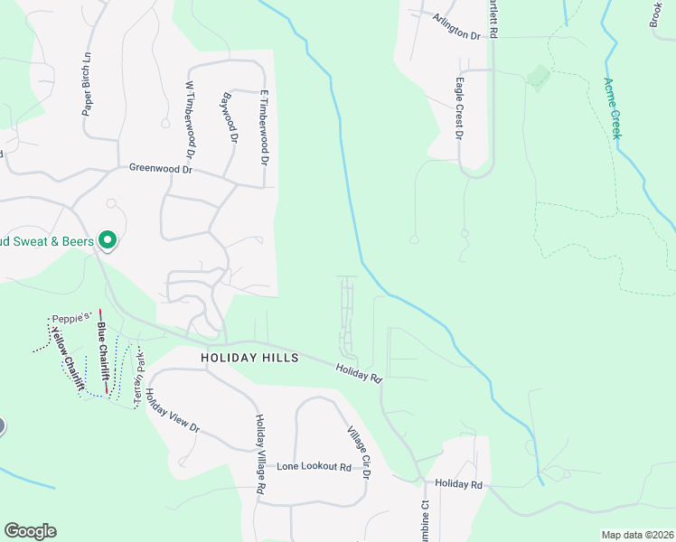 map of restaurants, bars, coffee shops, grocery stores, and more near 3901 Vale Drive in Traverse City