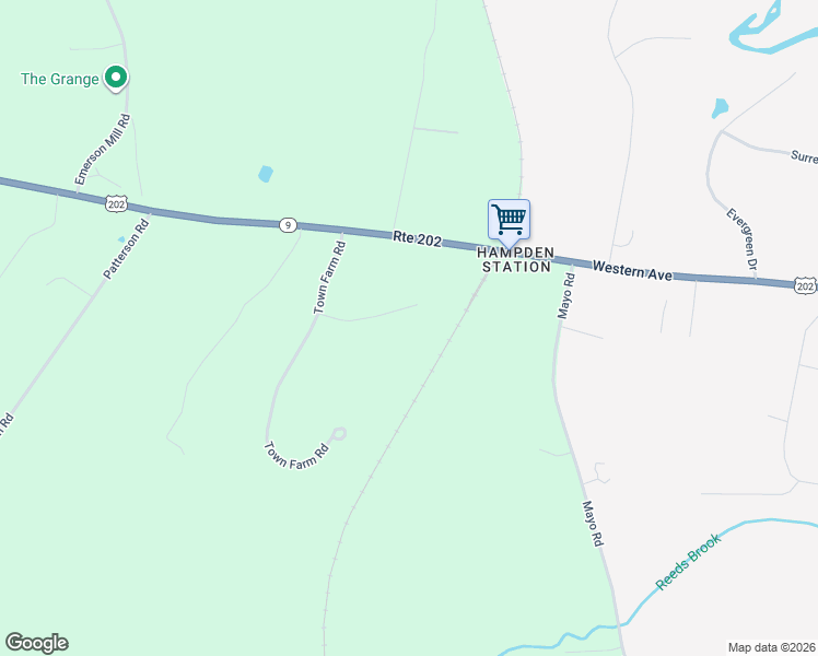map of restaurants, bars, coffee shops, grocery stores, and more near 39 Country Meadow Drive in Hampden