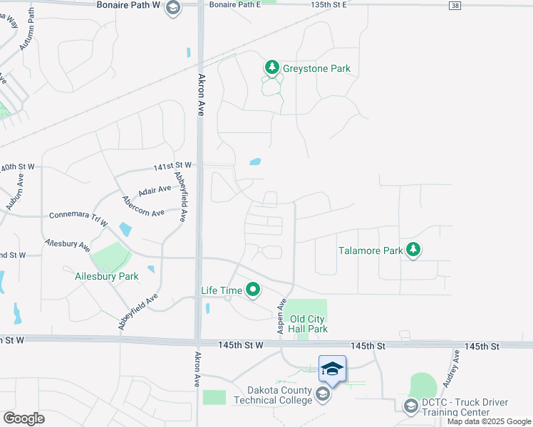map of restaurants, bars, coffee shops, grocery stores, and more near 14161 Addison Avenue in Rosemount