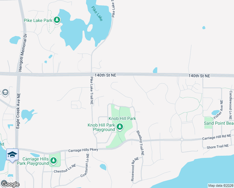 map of restaurants, bars, coffee shops, grocery stores, and more near 14066 Bluebird Trail Northeast in Prior Lake
