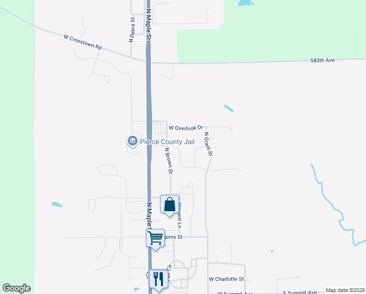 map of restaurants, bars, coffee shops, grocery stores, and more near 470 Highland Drive in Ellsworth