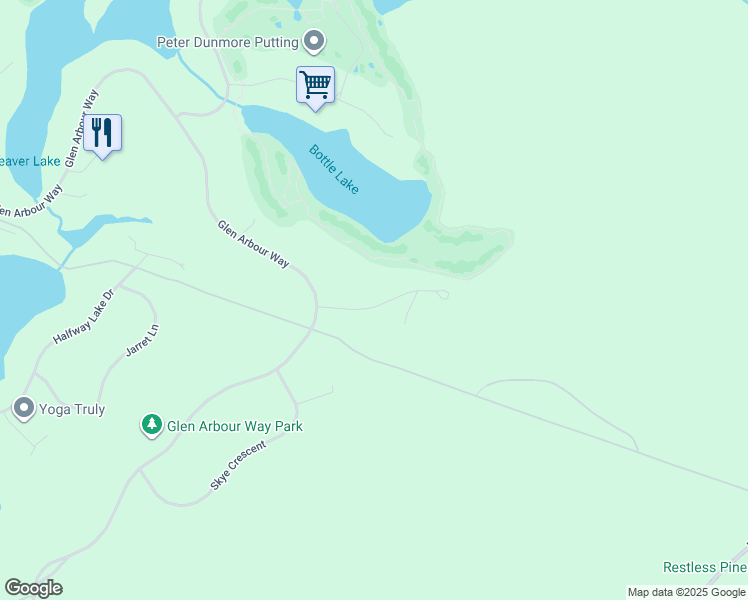 map of restaurants, bars, coffee shops, grocery stores, and more near 52 Greenside Lane in Hammonds Plains
