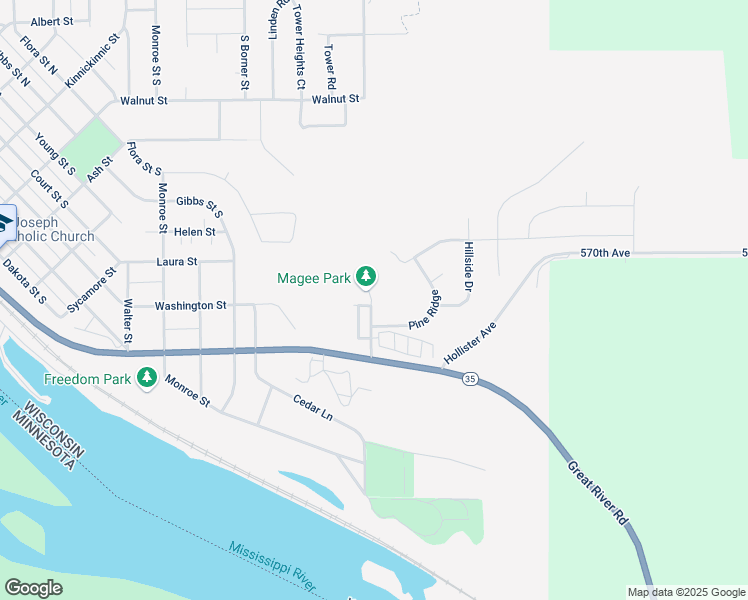 map of restaurants, bars, coffee shops, grocery stores, and more near 671 Dexter Street South in Prescott