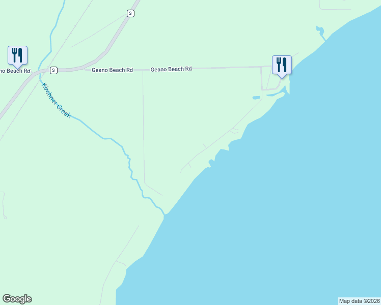 map of restaurants, bars, coffee shops, grocery stores, and more near 1894 Cottage Road in Little Suamico
