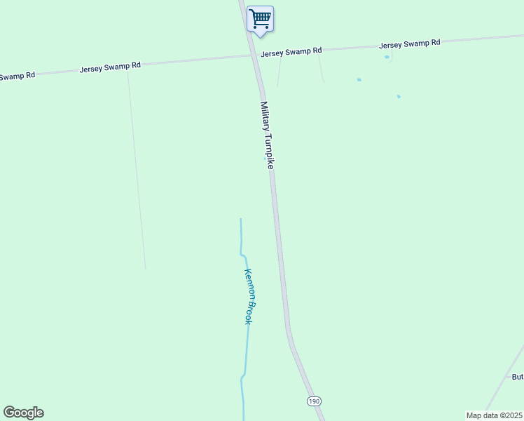 map of restaurants, bars, coffee shops, grocery stores, and more near 2433 Military Turnpike in West Chazy