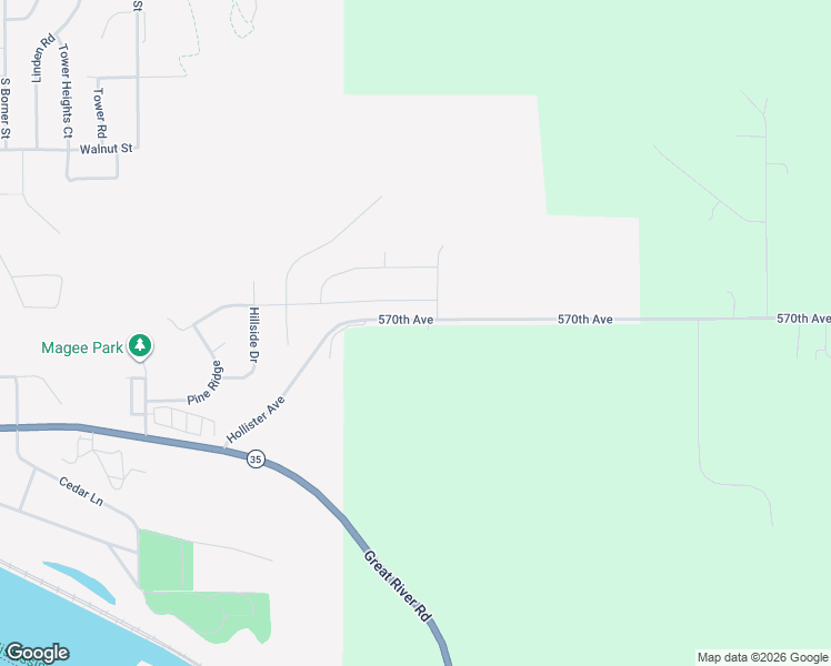 map of restaurants, bars, coffee shops, grocery stores, and more near 12681 570th Avenue in Prescott