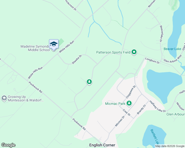 map of restaurants, bars, coffee shops, grocery stores, and more near Cedarcrest Drive in Hammonds Plains