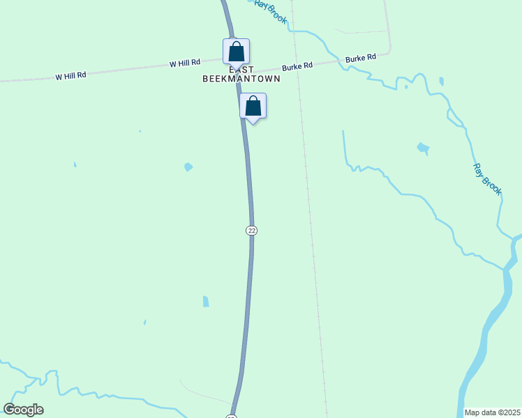 map of restaurants, bars, coffee shops, grocery stores, and more near 6432 Highway 22 in Plattsburgh