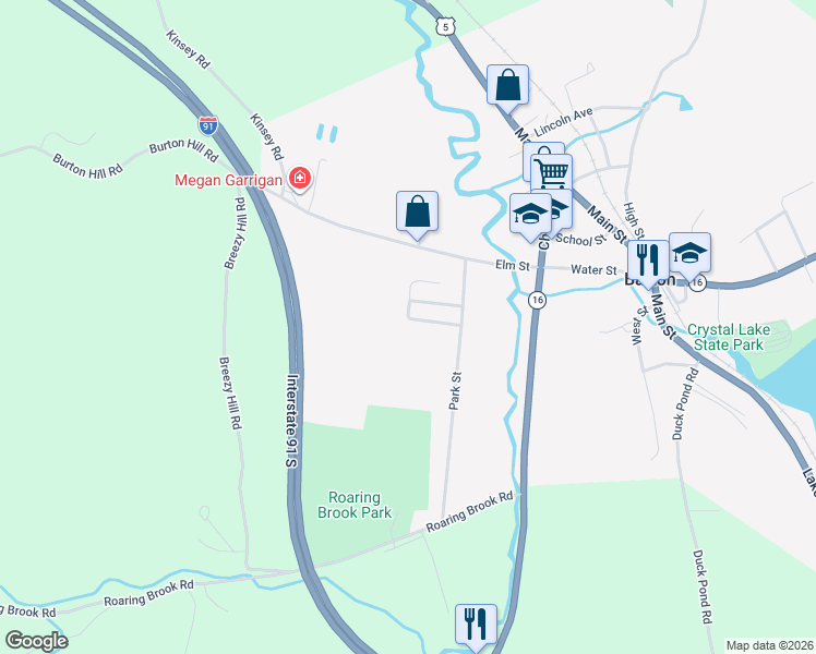map of restaurants, bars, coffee shops, grocery stores, and more near 89 Roland Lane in Barton