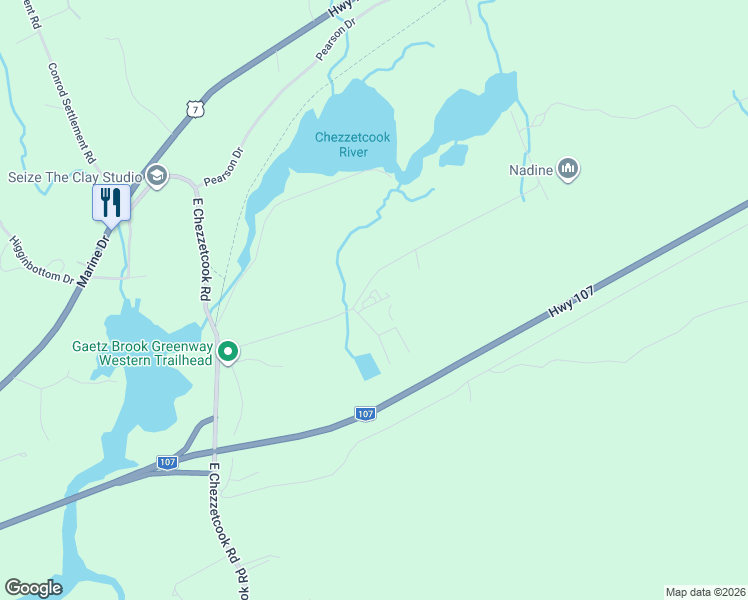 map of restaurants, bars, coffee shops, grocery stores, and more near 5 Colford Drive in Head of Chezzetcook