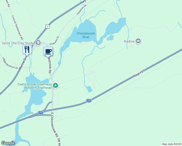 map of restaurants, bars, coffee shops, grocery stores, and more near 5 Colford Drive in Head of Chezzetcook