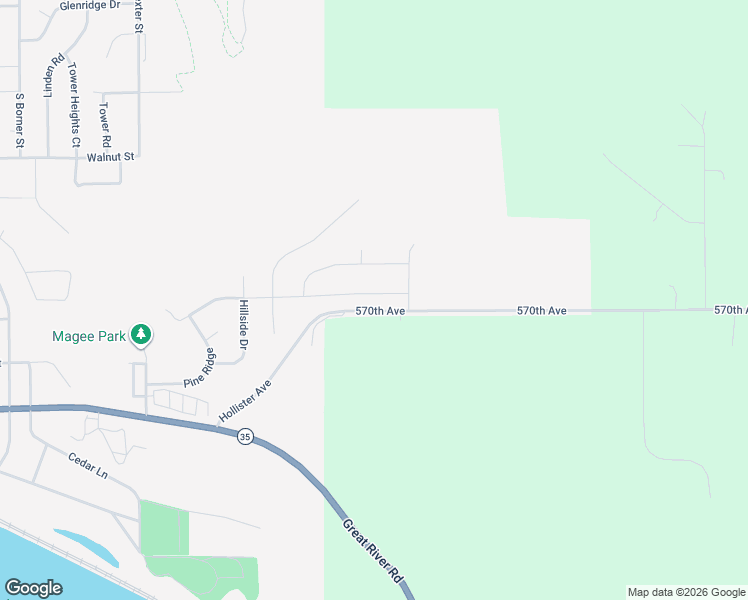 map of restaurants, bars, coffee shops, grocery stores, and more near 12681 570th Avenue in Prescott